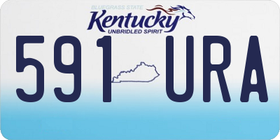 KY license plate 591URA