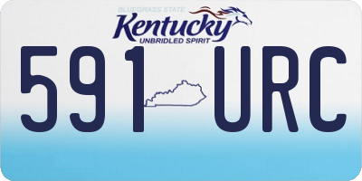 KY license plate 591URC