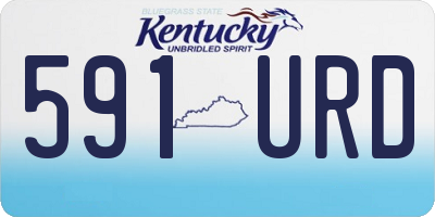KY license plate 591URD
