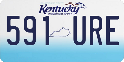 KY license plate 591URE