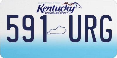 KY license plate 591URG