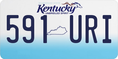 KY license plate 591URI