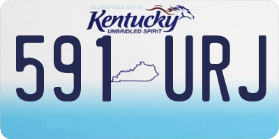 KY license plate 591URJ