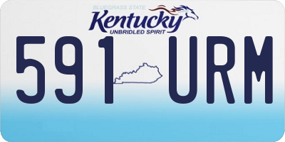 KY license plate 591URM