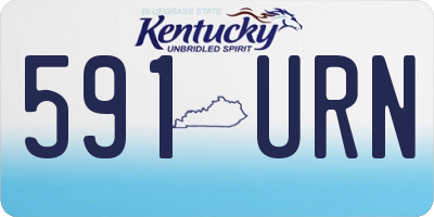 KY license plate 591URN