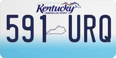 KY license plate 591URQ