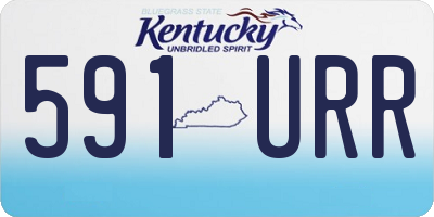 KY license plate 591URR