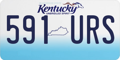 KY license plate 591URS