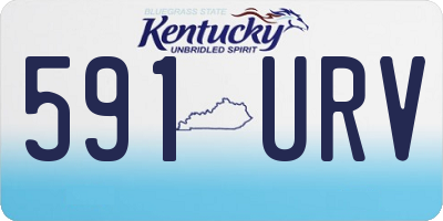 KY license plate 591URV