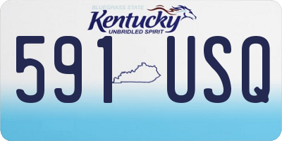 KY license plate 591USQ