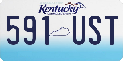 KY license plate 591UST