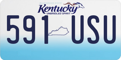 KY license plate 591USU