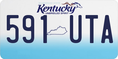 KY license plate 591UTA
