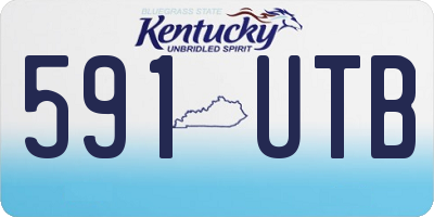 KY license plate 591UTB