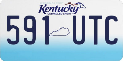 KY license plate 591UTC
