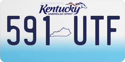 KY license plate 591UTF