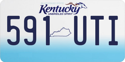 KY license plate 591UTI