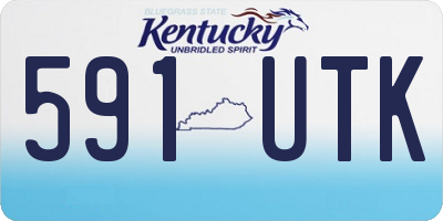 KY license plate 591UTK