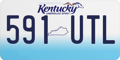 KY license plate 591UTL