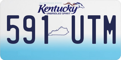 KY license plate 591UTM