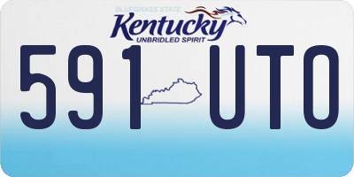 KY license plate 591UTO