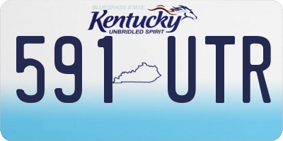 KY license plate 591UTR
