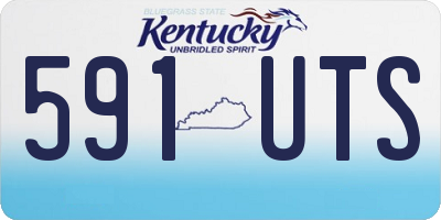 KY license plate 591UTS