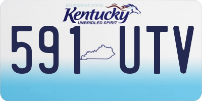 KY license plate 591UTV