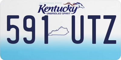 KY license plate 591UTZ