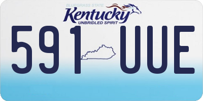 KY license plate 591UUE