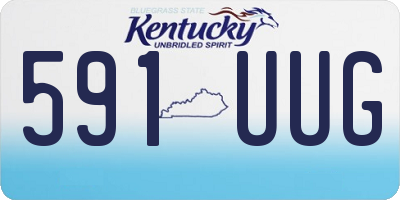 KY license plate 591UUG