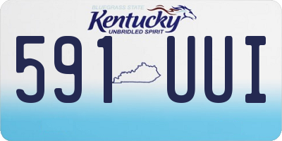 KY license plate 591UUI