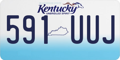 KY license plate 591UUJ
