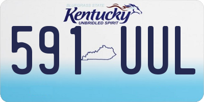 KY license plate 591UUL