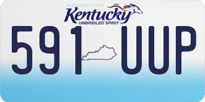KY license plate 591UUP