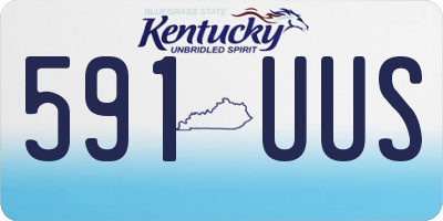 KY license plate 591UUS