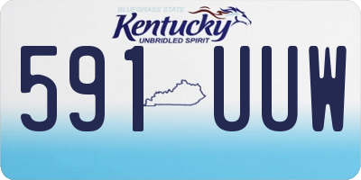 KY license plate 591UUW