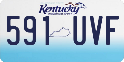 KY license plate 591UVF