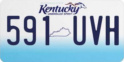 KY license plate 591UVH