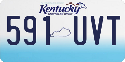 KY license plate 591UVT