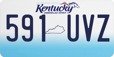 KY license plate 591UVZ