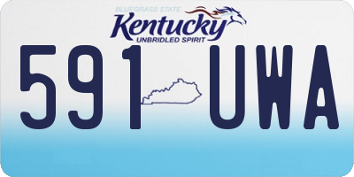 KY license plate 591UWA