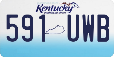 KY license plate 591UWB
