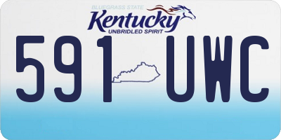 KY license plate 591UWC