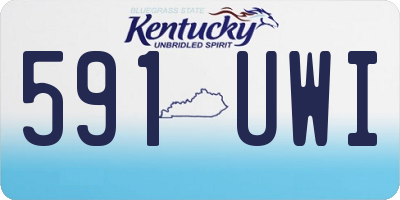 KY license plate 591UWI