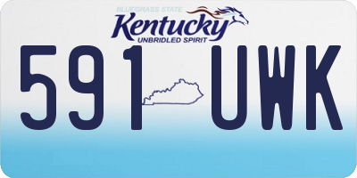 KY license plate 591UWK