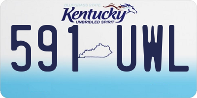 KY license plate 591UWL