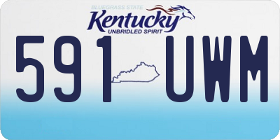 KY license plate 591UWM
