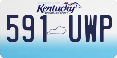 KY license plate 591UWP