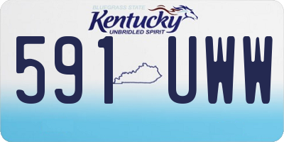 KY license plate 591UWW